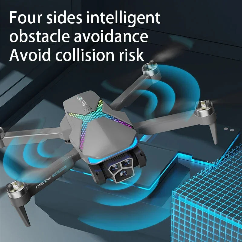 Hot Drone AE7 Pro Brushless Professional 8K HD Camera WIFI FPV Obstacle Avoidance Optical Flow RC Foldable Quadcopter Toys