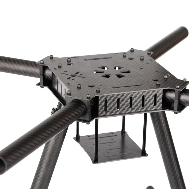 550mm/680mm Carbon Fiber Quadcopter Frame - Convertible to Octocopter (8 Props) - Heavy Lift Drone Chassis for Payload/Cinematic