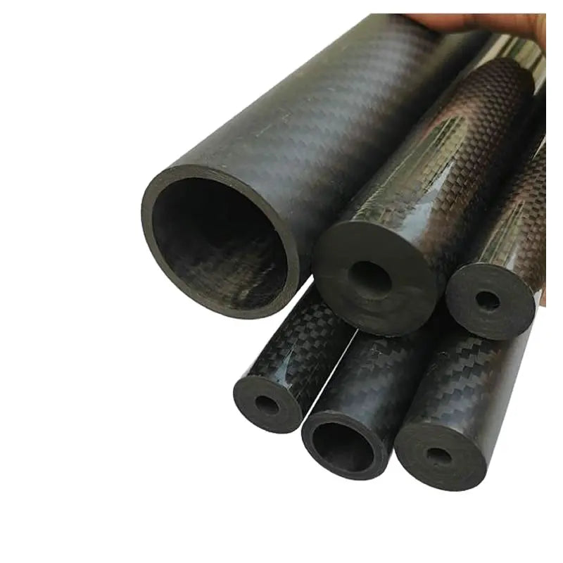 3K Carbon Fiber Tube Pipe 0.5mm Wall Thickness 4-40mm Outer Diameter High Strength Durable for RC Models Drones Aerospace DIY