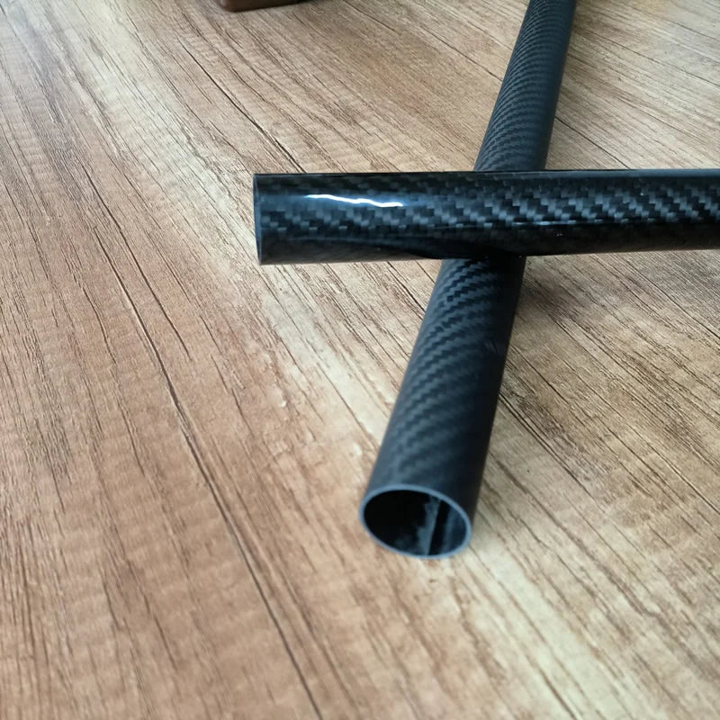 3K Carbon Fiber Tube Pipe 0.5mm Wall Thickness 4-40mm Outer Diameter High Strength Durable for RC Models Drones Aerospace DIY