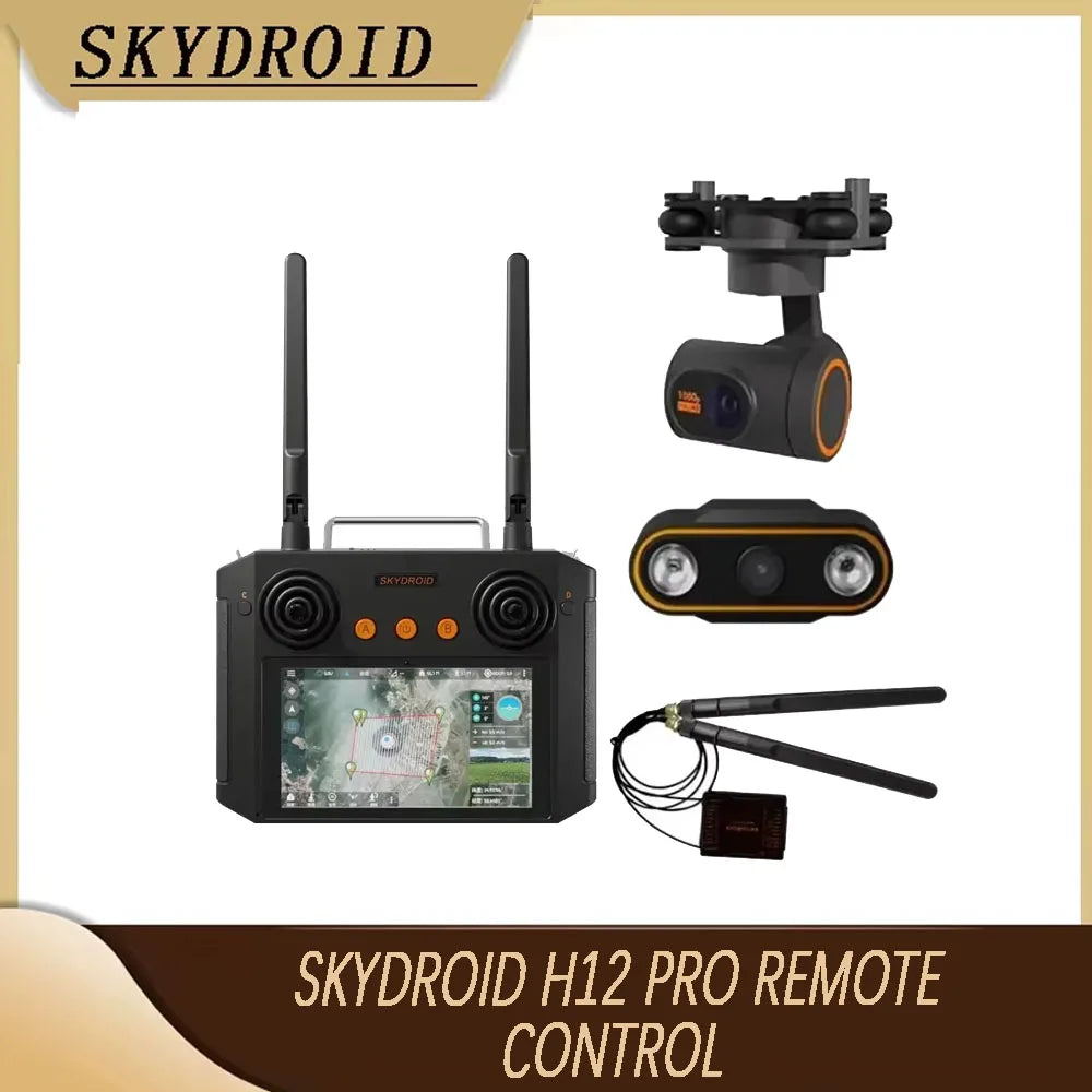 Skydroid H12 PRO Remote Control with 3-body Camera/3-Axis Gimbal Combo 1080P Digital Image For Agricultural Spray Drone UAV