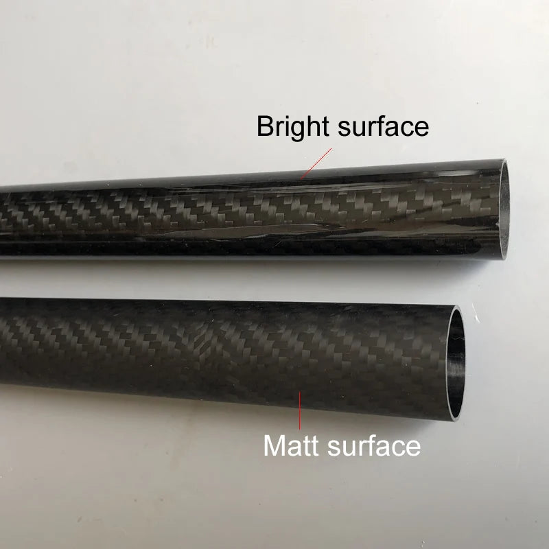 3K Carbon Fiber Tube Pipe 0.5mm Wall Thickness 4-40mm Outer Diameter High Strength Durable for RC Models Drones Aerospace DIY