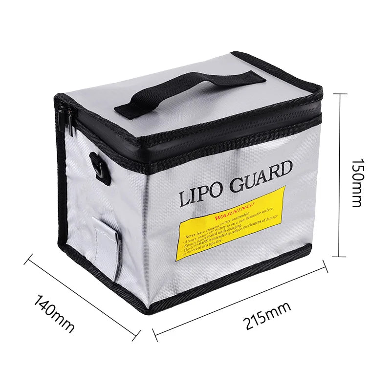 Lipo Battery Safe Bag 215*145*165mm Fireproof Explosionproof Bag RC