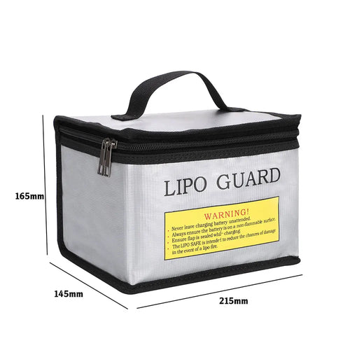 Lipo Battery Safe Bag 215*145*165mm Fireproof Explosionproof Bag RC
