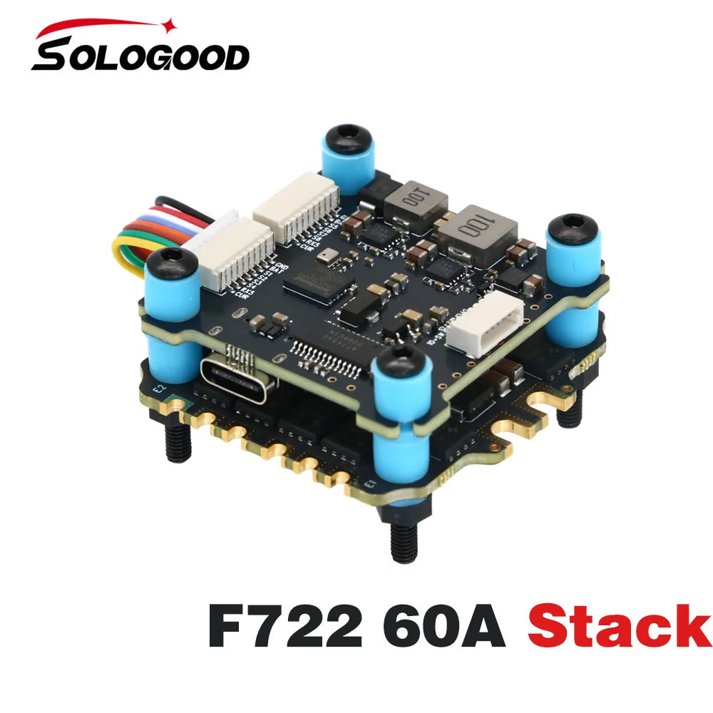 SoloGood F722 60A Stack ICM42688P F722 Flight Controller BLHELI_S 60A