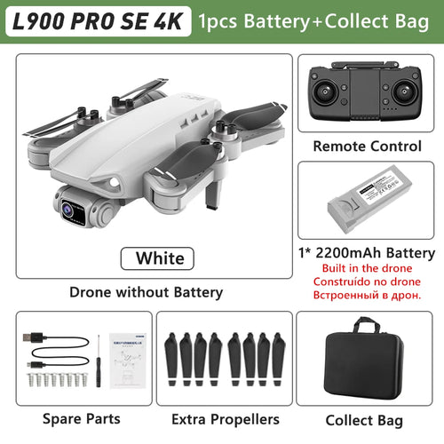 LYZRC L900 PRO GPS Drone 4K Professional HD Dual Camera 5G WIFI