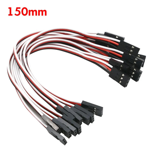 10pcs 100mm 150MM 200MM 300MM 500MM Servo extension cord Male to Male