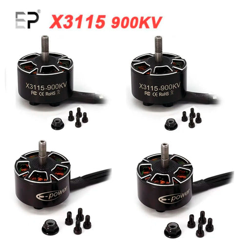 4pcs/lot UAngel X3115 3115 900KV 1050KV 1200KV 6S Brushless Motor for