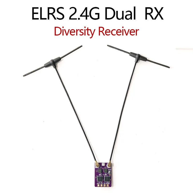 ELRS 2.4G Diversity Receiver Dual  Antenna  RX Built-in TCXO for FPV