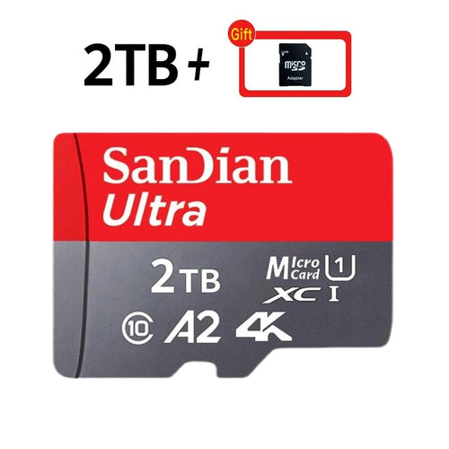 Original 2TB 1TB SanDian Ultra Card SD/TF Flash Memory Card 256/512GB