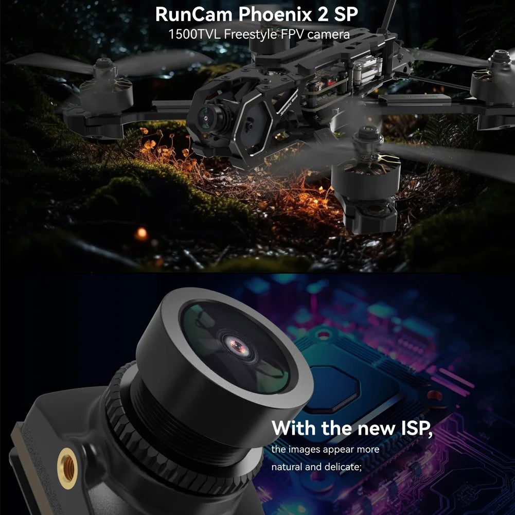 RunCam Phoenix 2 SP V3 Camera DC 5-36V Screen ratio 4:3/16:9 7.5g