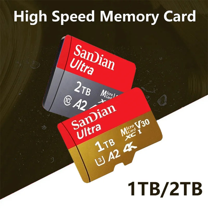 Original 2TB 1TB SanDian Ultra Card SD/TF Flash Memory Card 256/512GB