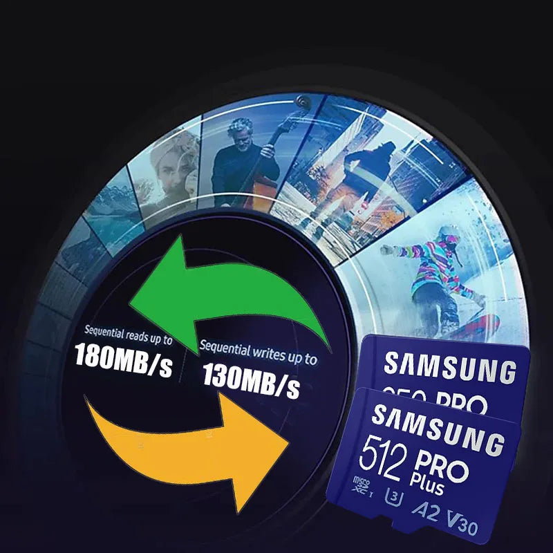 SAMSUNG Original Memory Card 64GB/U1/128GB/256GB/512GB SDXC Micro