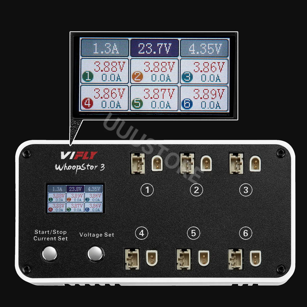 NEW VIFLY WhoopStor 3 V3 6 Ports 1S LIPO LiHV Battery Charger