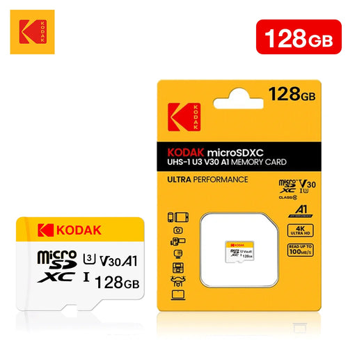 KODAK Original U3 Micro Sd Card 128GB 256GB High Speed Microsd Memory