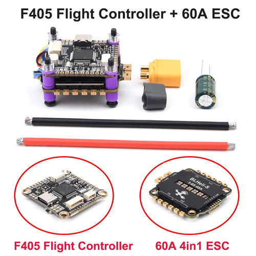 F405 F405HD / F7 F722 Flight Controller / F4 V3S Plus FC + 60A 4in1