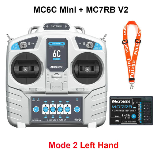 MicroZone MC6C Mini V2 2.4G 6CH Controller Transmitter w/ Receiver