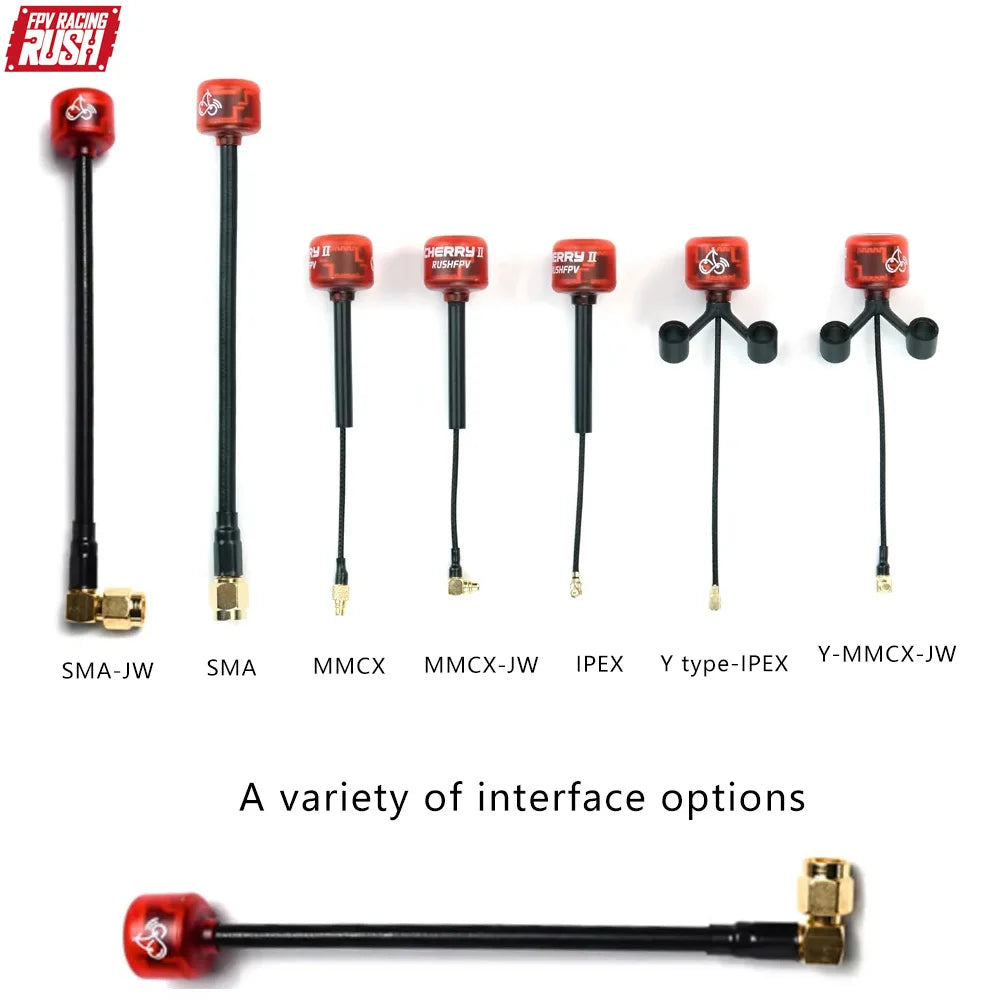 RUSHFPV Cherry 2 II 5.8G 1.8DBI FPV Antenna LHCP RHCP SMA UFL MMCX for