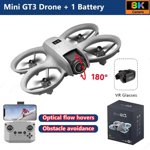 NEW Drones GT3 GPS 8K Professional HD 180° Dual Cameras 5G WIFI