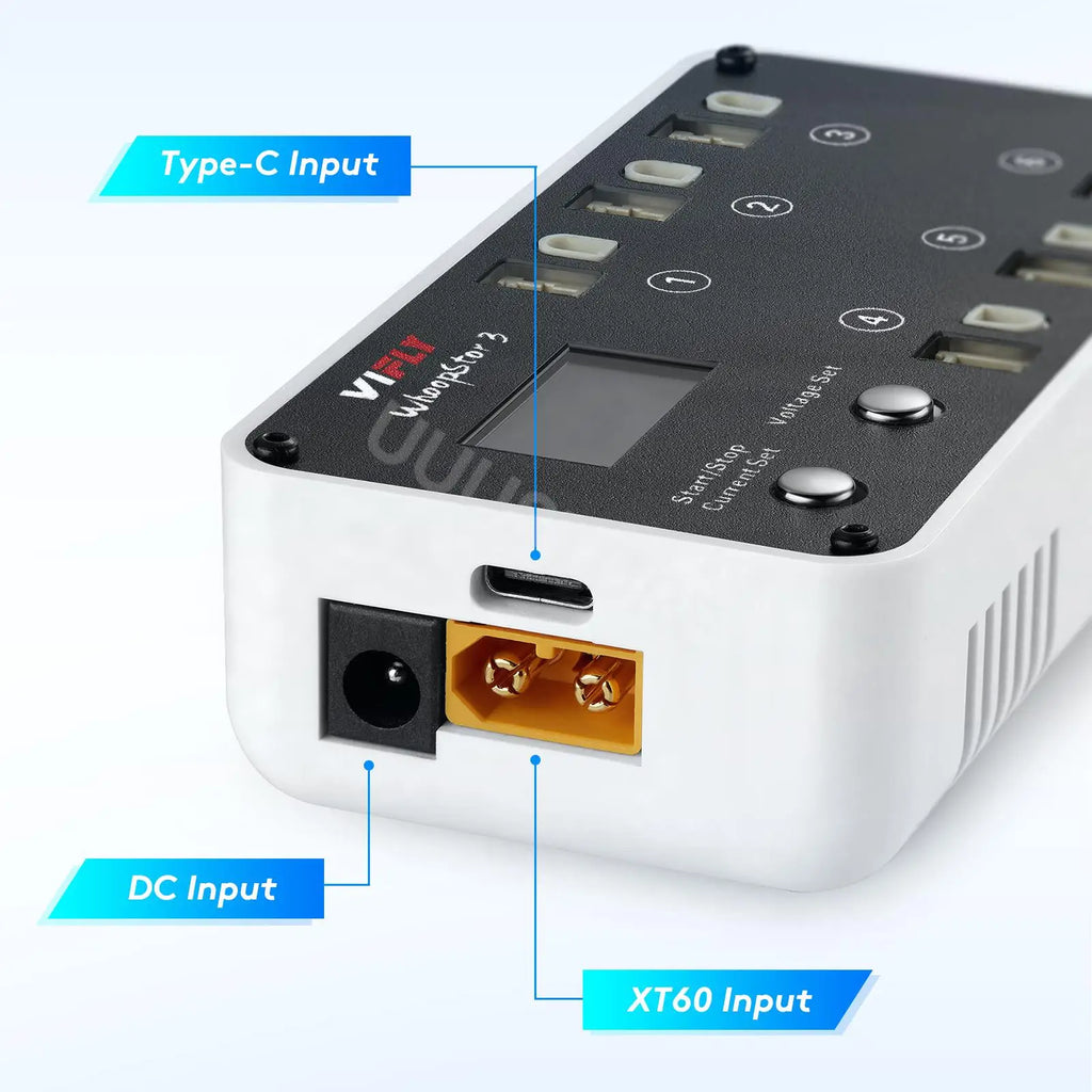 NEW VIFLY WhoopStor 3 V3 6 Ports 1S LIPO LiHV Battery Charger