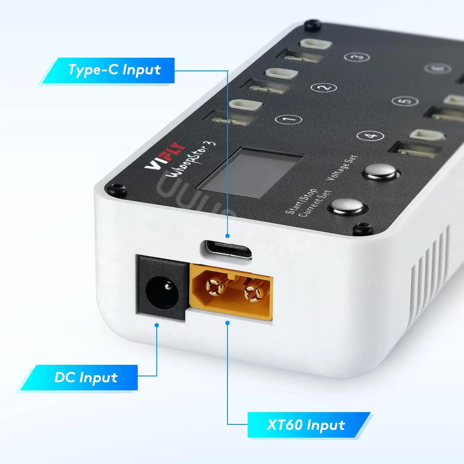 NEW VIFLY WhoopStor 3 V3 6 Ports 1S LIPO LiHV Battery Charger