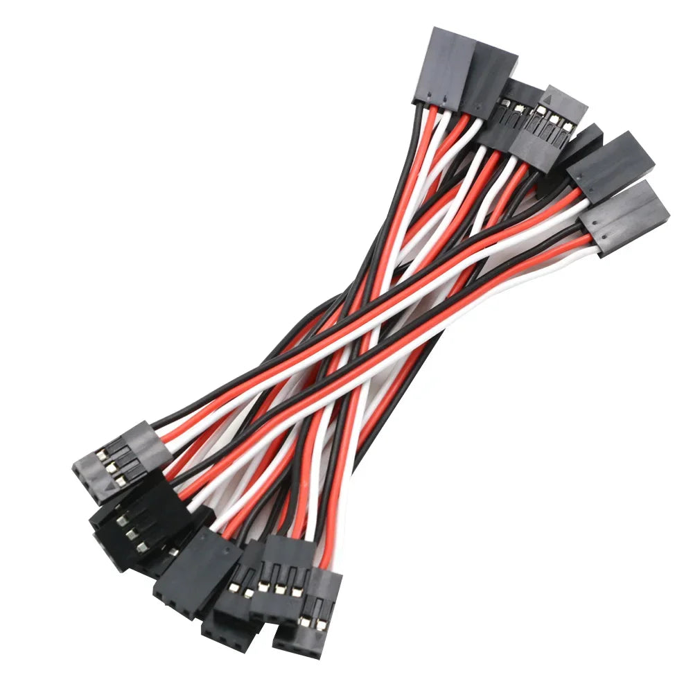 10pcs 100mm 150MM 200MM 300MM 500MM Servo extension cord Male to Male