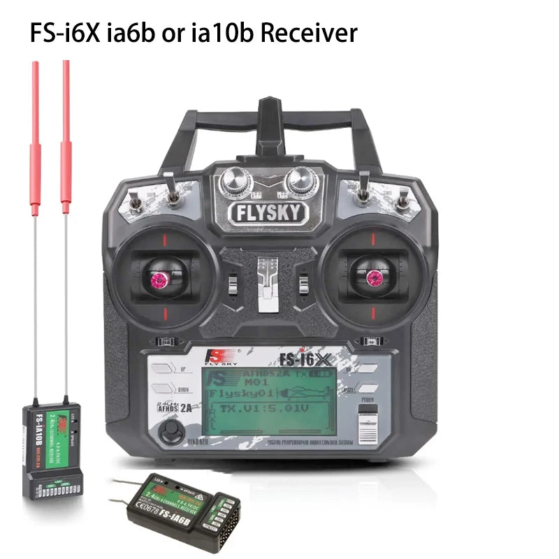 FLYSKY FS-i6x 2.4G 6/10CH  AFHDS 2A Radio RC Transmitter with IA6B or