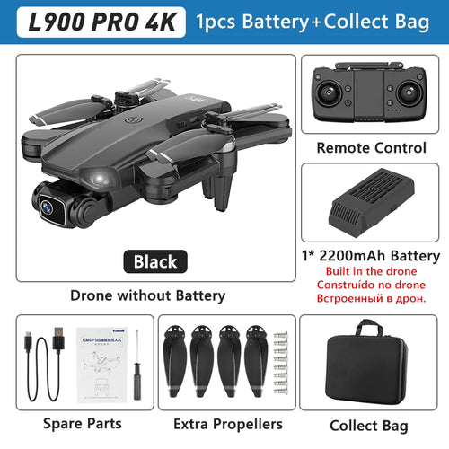 LYZRC L900 PRO GPS Drone 4K Professional HD Dual Camera 5G WIFI