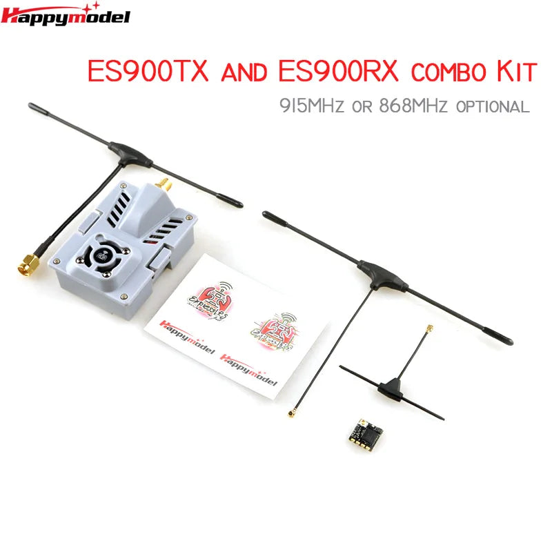 Happymodel ELRS Micro ES900RX（Receiver）ES900TX（Module）Combo Kit 915MHz