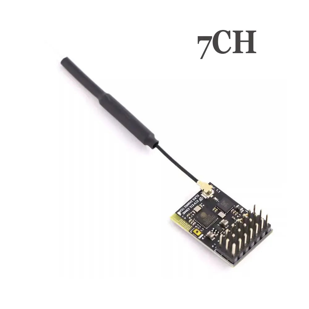 ELRS 2.4Ghz PWM 7CH CRSF Receiver Support ELRS 3.2 PWM/CRSF Protocol