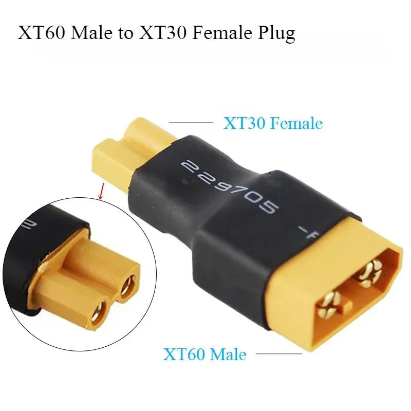 XT30 To XT60 Male/Female RC Lipo Battery Adapter 10CM Cable 16AWG