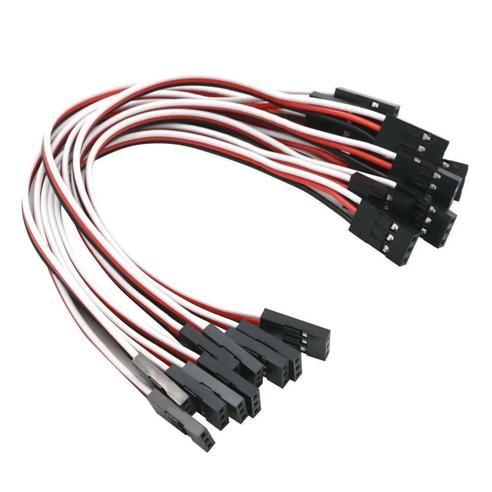 10pcs 100mm 150MM 200MM 300MM 500MM Servo extension cord Male to Male