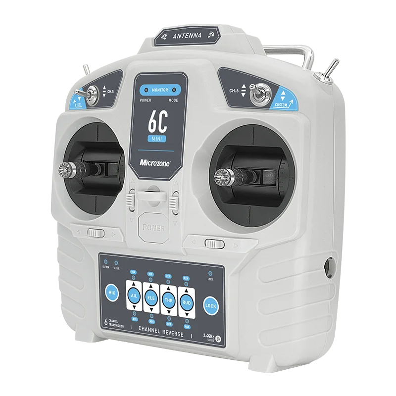 MicroZone MC6C Mini V2 2.4G 6CH Controller Transmitter w/ Receiver