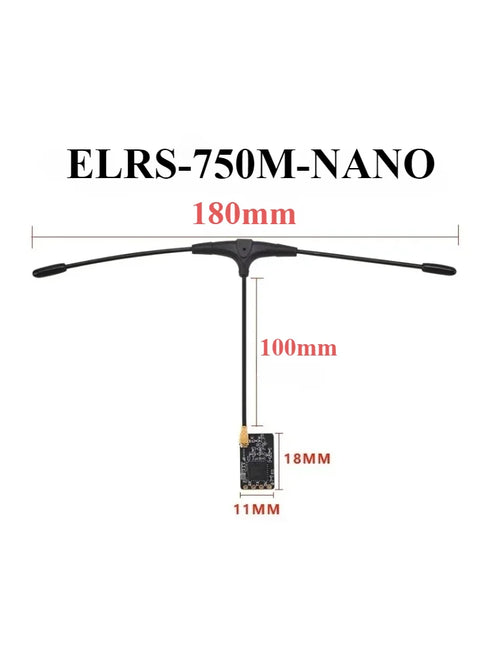 ELRS 915MHz / 2.4GHz NANO ExpressLRS Receiver With T type Antenna