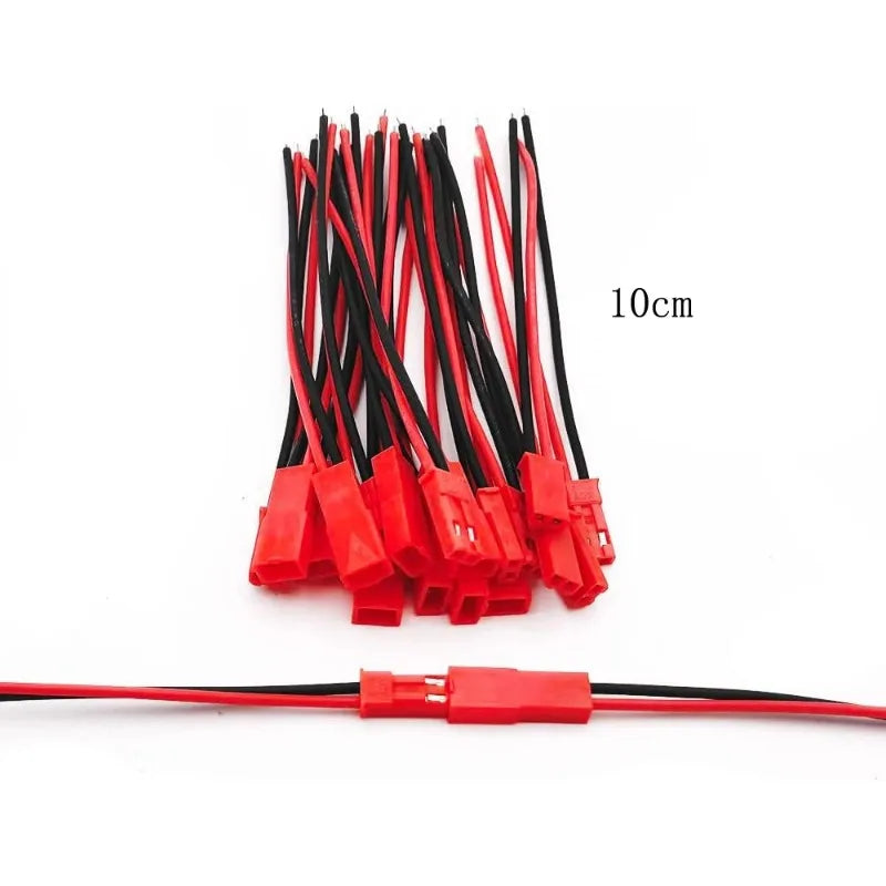 10 Pairs Male Female Connector JST Plug Cable 2 Pin For RC BEC Battery