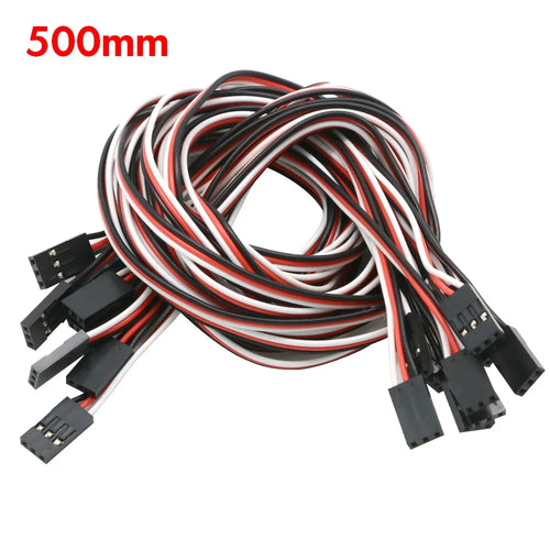 10pcs 100mm 150MM 200MM 300MM 500MM Servo extension cord Male to Male