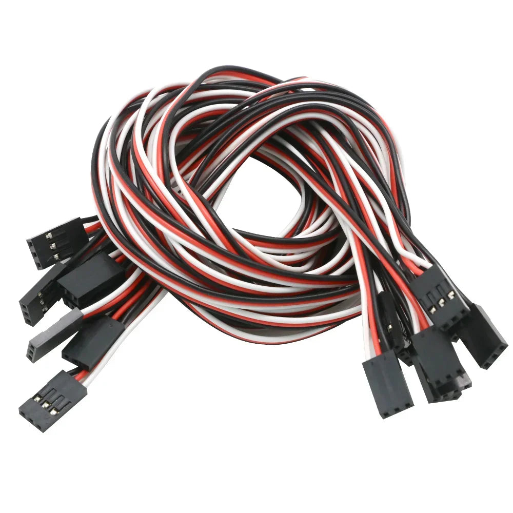 10pcs 100mm 150MM 200MM 300MM 500MM Servo extension cord Male to Male