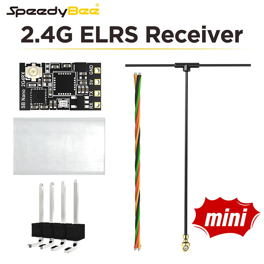 SpeedyBee Nano 2.4G ExpressLRS ELRS Receiver for FPV Freestyle Long