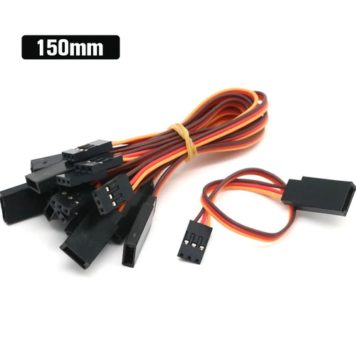 10pcs 100mm/150mm/200mm/300mm/500mm RC Servo Extension Cord Cable Wire