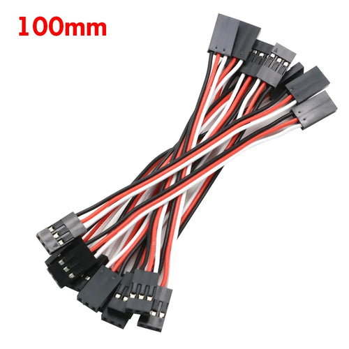 10pcs 100mm 150MM 200MM 300MM 500MM Servo extension cord Male to Male