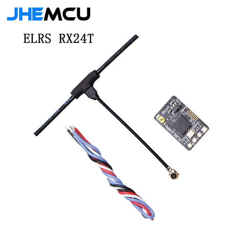 JHEMCU ExpressLRS RX24T 2.4G ELRS Radio Nano Long Range Receiver for