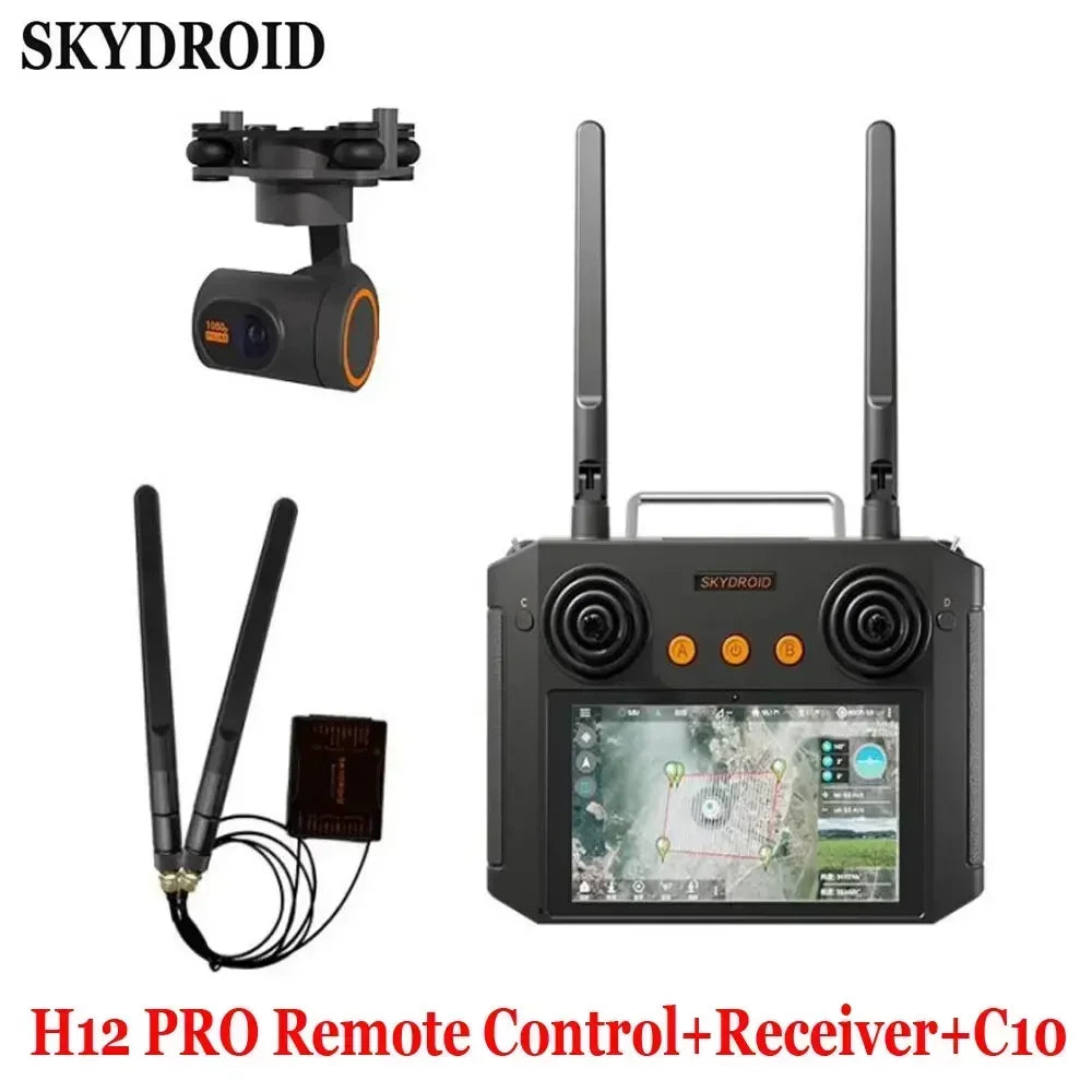 Skydroid H12 PRO Remote Control with 3-body Camera/3-Axis Gimbal Combo 1080P Digital Image For Agricultural Spray Drone UAV