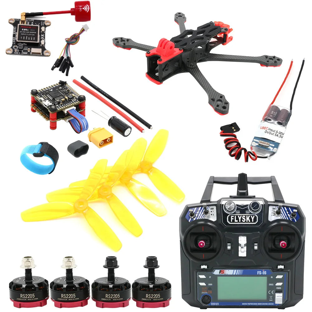 5 Inch 250mm 5" Carbon Fiber Frame Kit 2206 2300KV Motor 45A 4in1 ESC & F4 V3S Plus FOR APEX DC HD FPV Freestyle RC FPV Drone