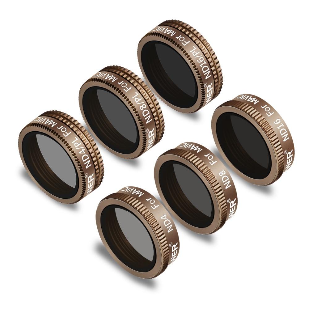 6 Pieces Pro Lens Filter Kit for DJI Mavic Air Drone Quadcopter